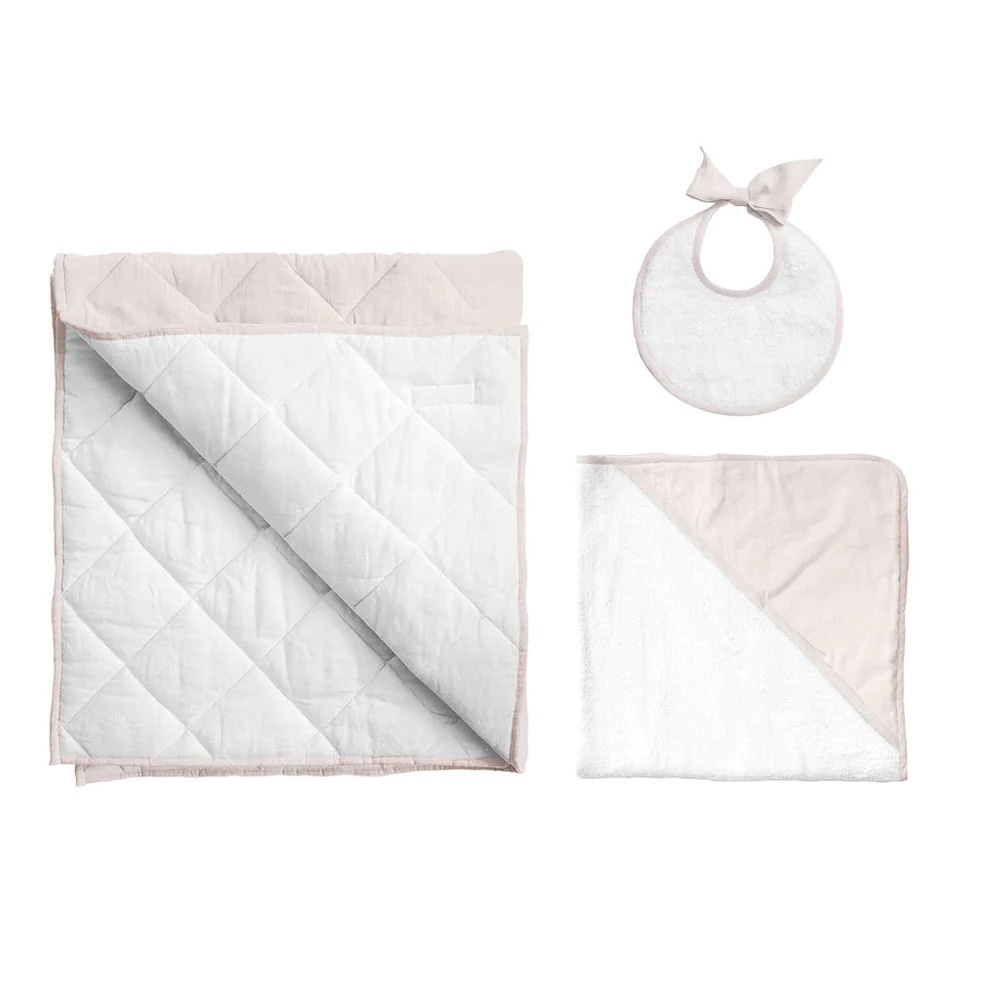 New with Tags Louelle Bedtime Gift Set in Blossom Linen